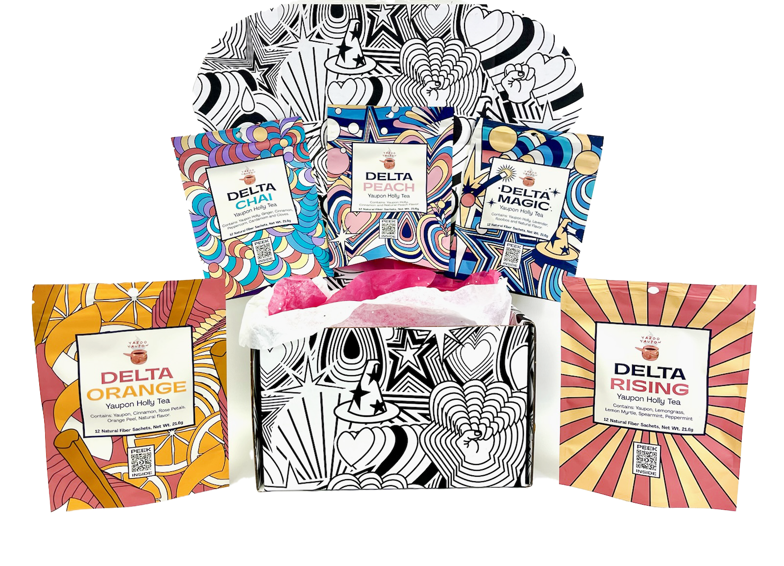 Delta Roots Bundle (All 5 Teas + Gift Box) – YazooYaupon