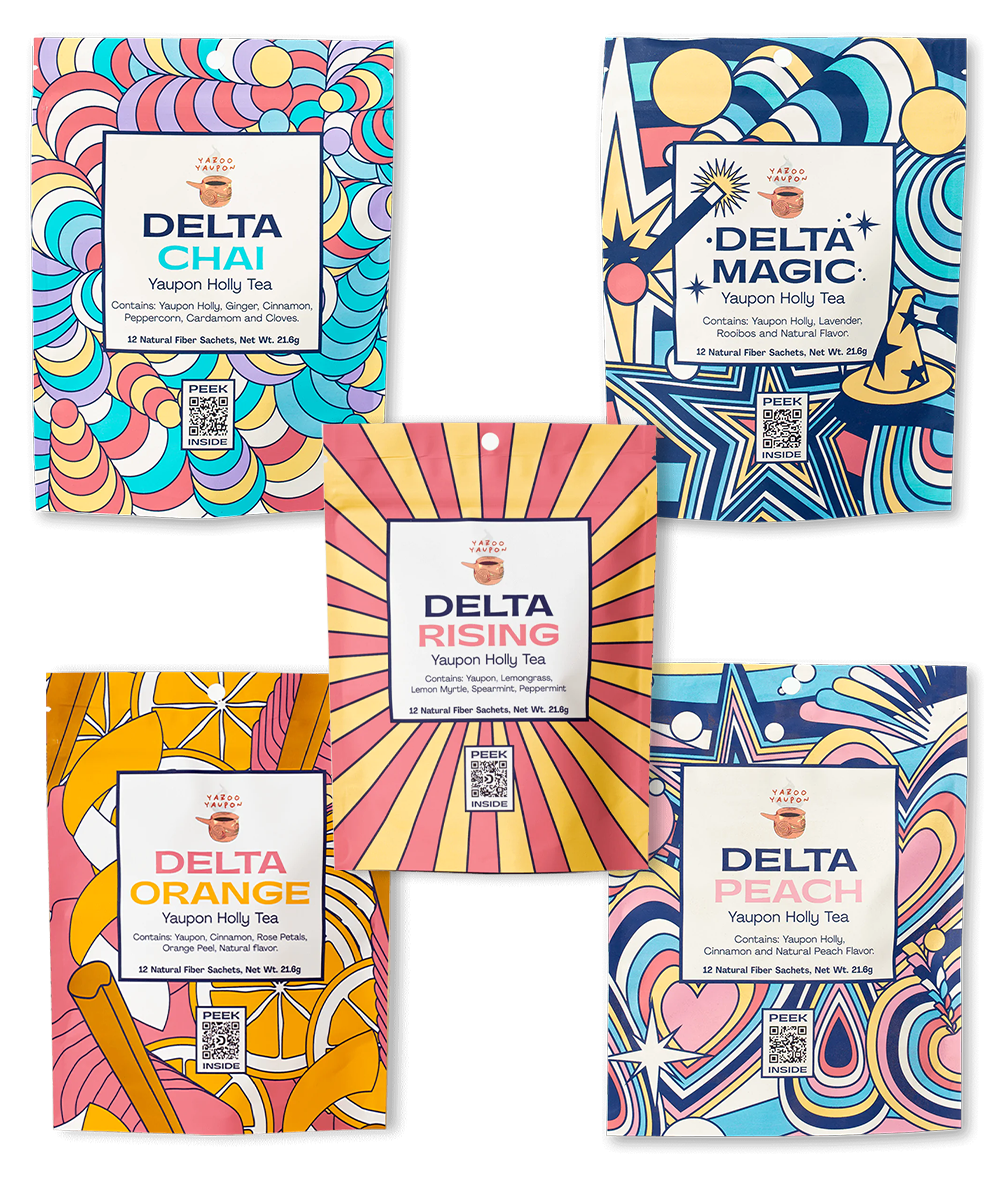 Delta Roots Bundle (All 5 Teas + Gift Box) – YazooYaupon